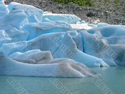 Ice and water