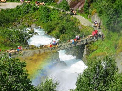 Road to Briksdal glacier