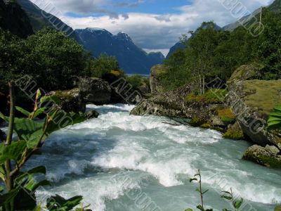 Stream to the lake.