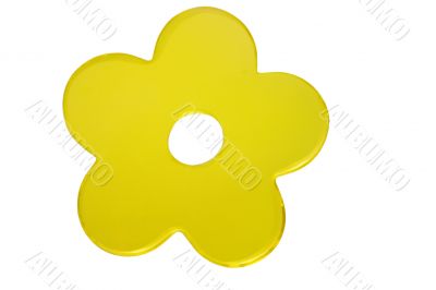 Yellow flower shape