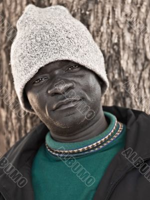 African man