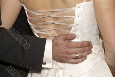 hand on back