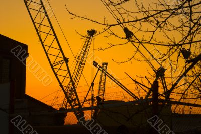industrial sunset