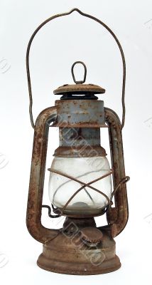 old rusty lantern