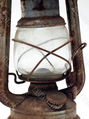 old rusty lamp