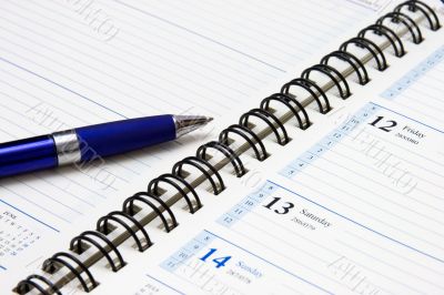 blue pen
