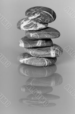 Cairn of balanced stones
