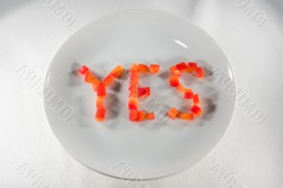 Eat on plate