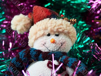 Decoration with snow-man