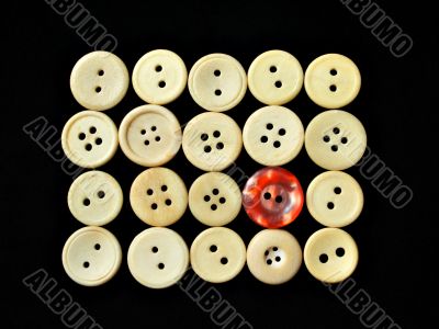white buttons ornament 2