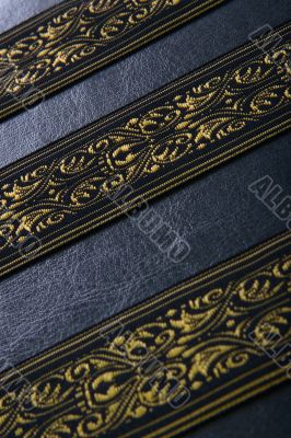 Cover with ribbon