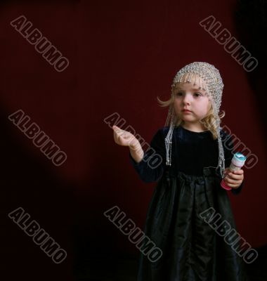  little girl in party dress