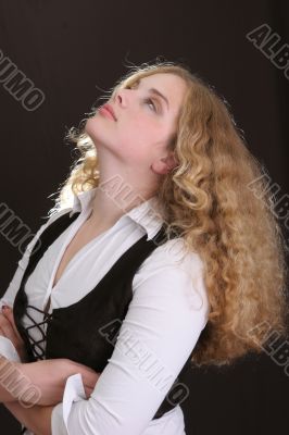 curly hair girl