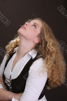 curly hair girl