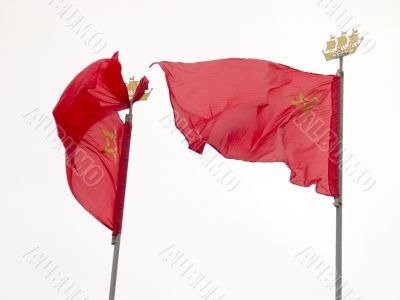 two red flags
