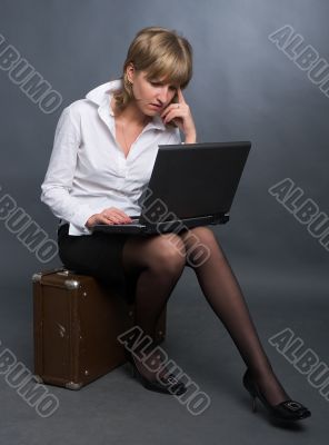lady in business trip