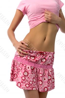 girl belly