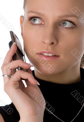 girl with mobile phone