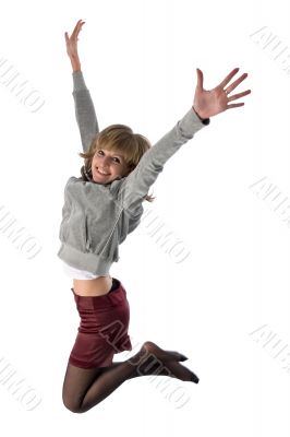 jumping girl