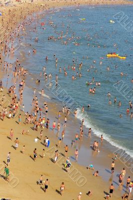 Beach scene at Portimão