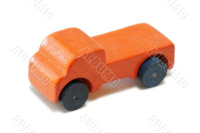 Vintage miniature wood car