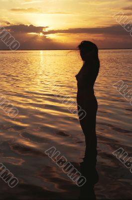 Sunset in Tahiti