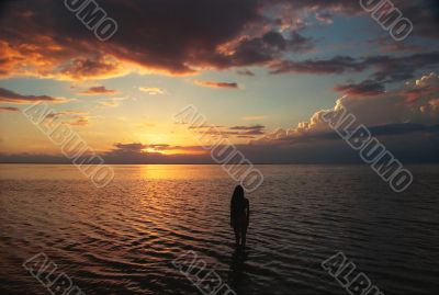 Sunset in Tahiti