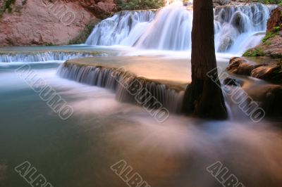 Falls along Havasu Creek, Arizona