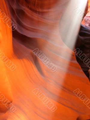 Sunbeam in Antelope Canyon