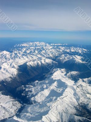 Flying over the French Alps