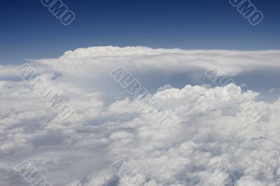 Flying above the storm