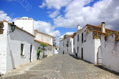 portuguese street in Alentejo
