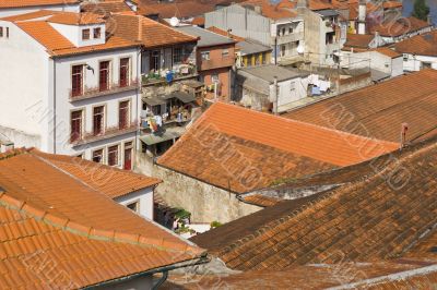 red tiled roofs