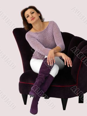Woman in a chair
