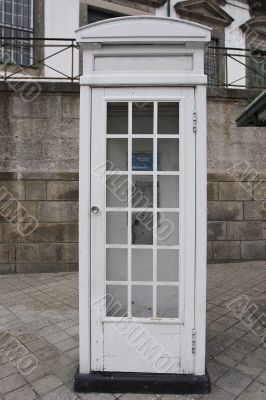 old telephone booth