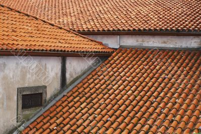 red tiling roofs