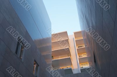 modern courtyard