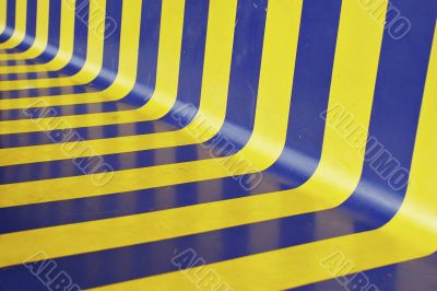 blue and yellow diagonal