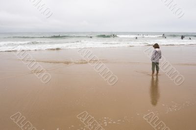 girl and ocean
