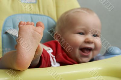 foot on the table