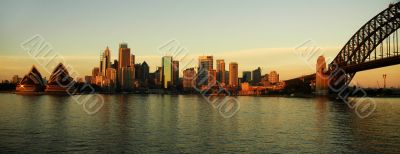 sydney dusk panorama
