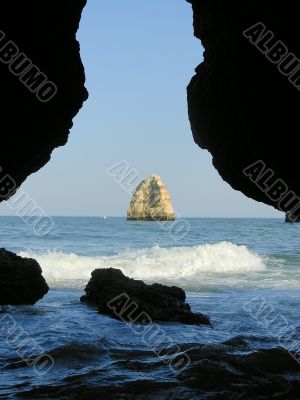  Grotto and sea