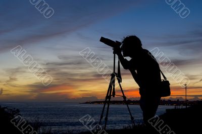 photographer silhouette