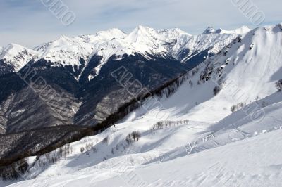 mountain for winter sports