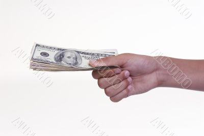 Giving away money