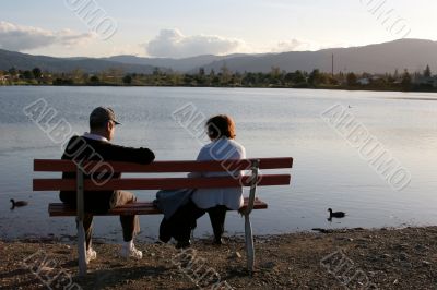 Older couple in the park