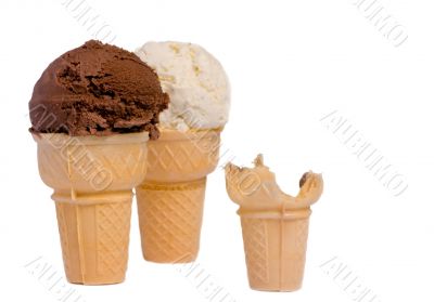 One cone down
