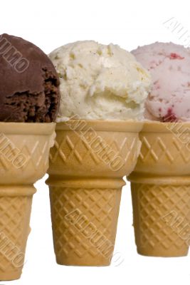 3 Ice Cream Cones