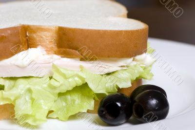 Holiday Leftovers turkey sandwich