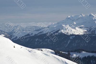 blue landscape